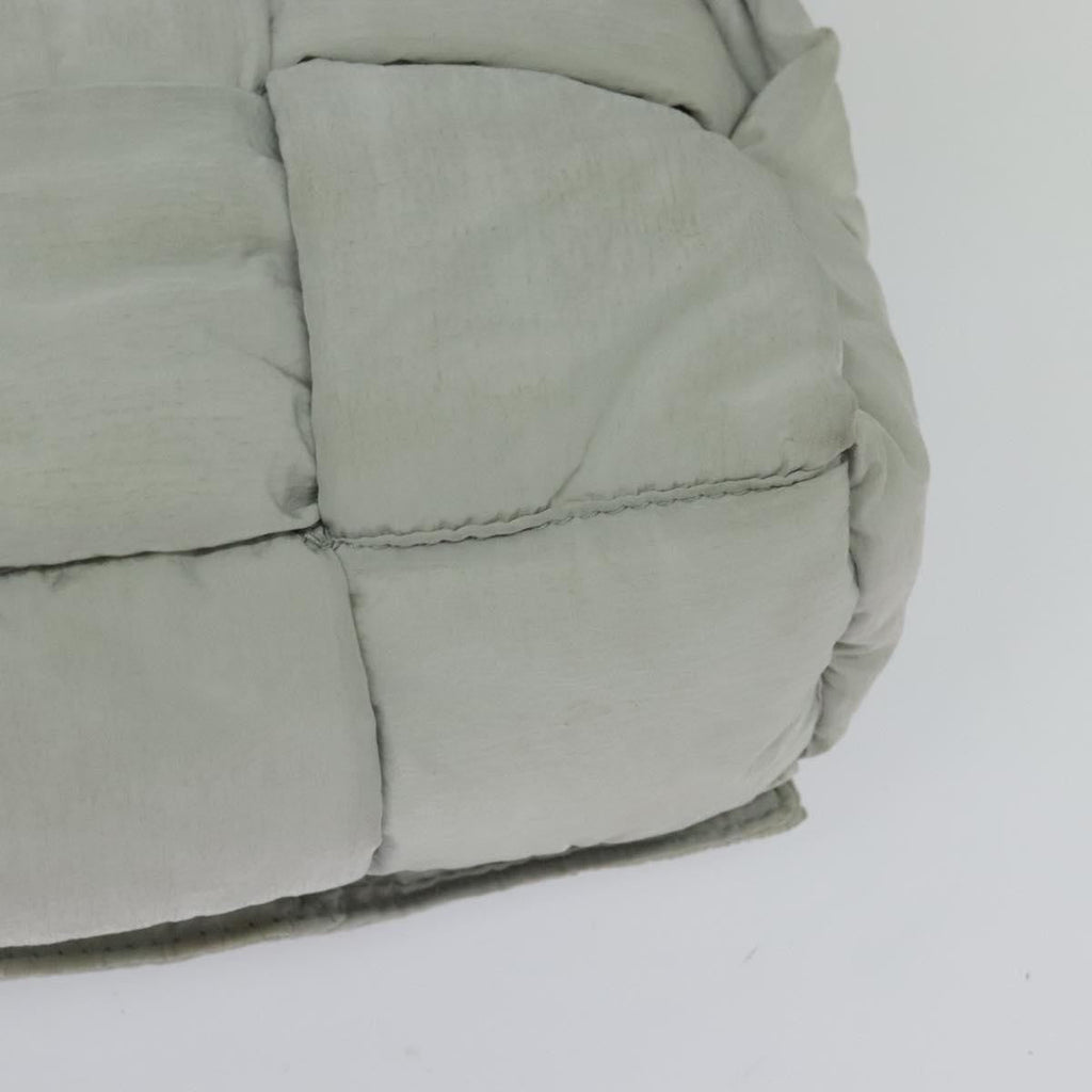 Bottega Veneta Padded Tech Cassette Crossbody Bag Intrecciato Nylon Gray Nylon Shoulder Bag Bag