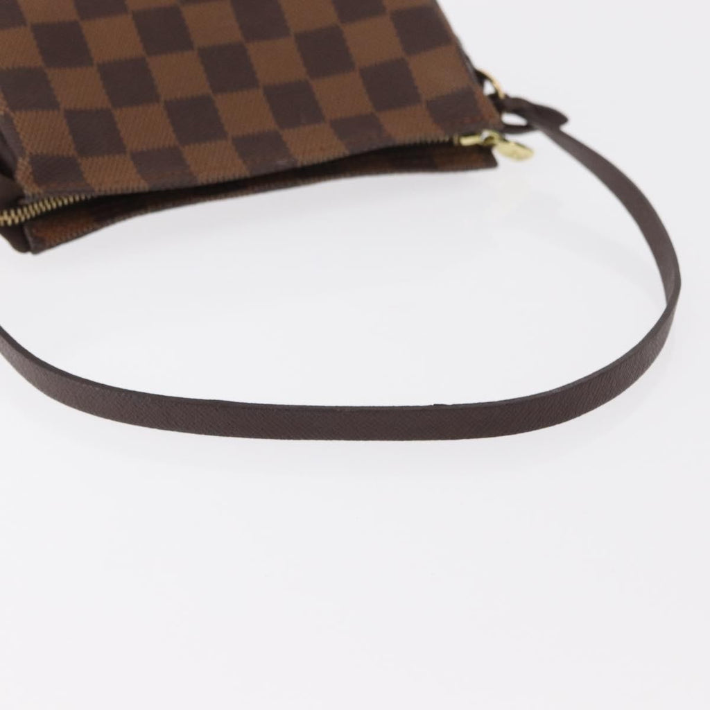 Louis Vuitton Trousse Make Up Bag Damier Canvas Brown Canvas Clutche & Pouche Bag