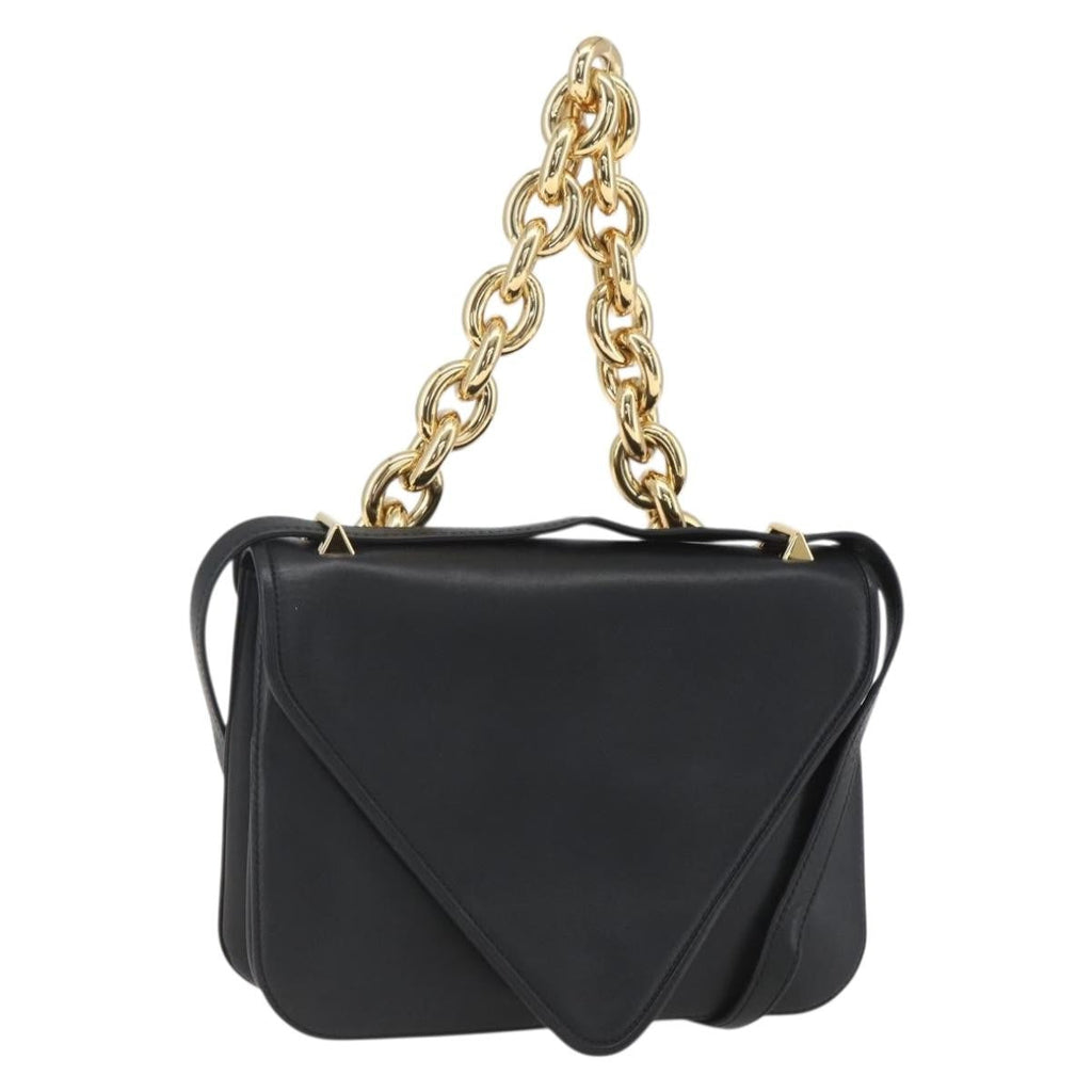 Bottega Veneta Mount Shoulder Bag Leather Black Leather Shoulder Bag Bag