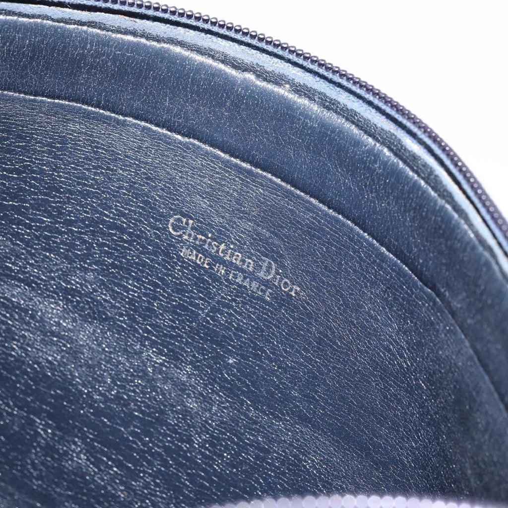 Christian Dior Vintage Trotter Shoulder Bag Canvas Navy Canvas Shoulder Bag Bag (Pre-Owned)