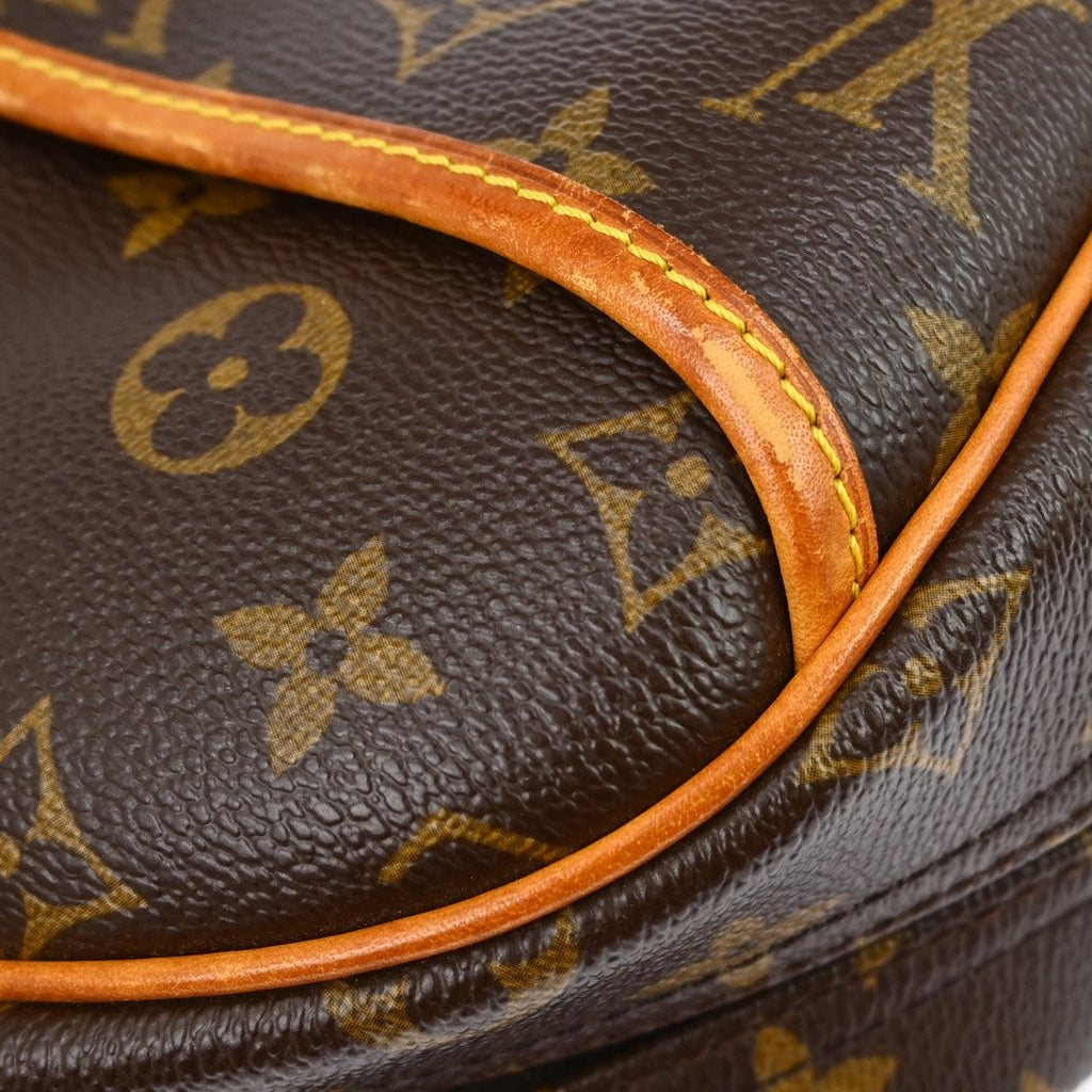 Louis Vuitton Trouville Handbag Monogram Canvas Brown Canvas Handbag