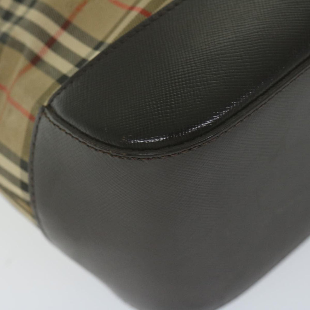 Burberry Nova Check Handbag Nova Check Canvas And Leather Beige Canvas Handbag