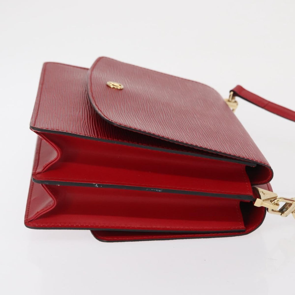 Louis Vuitton Grenelle Shoulder Bag Epi Leather Red Leather Shoulder Bag