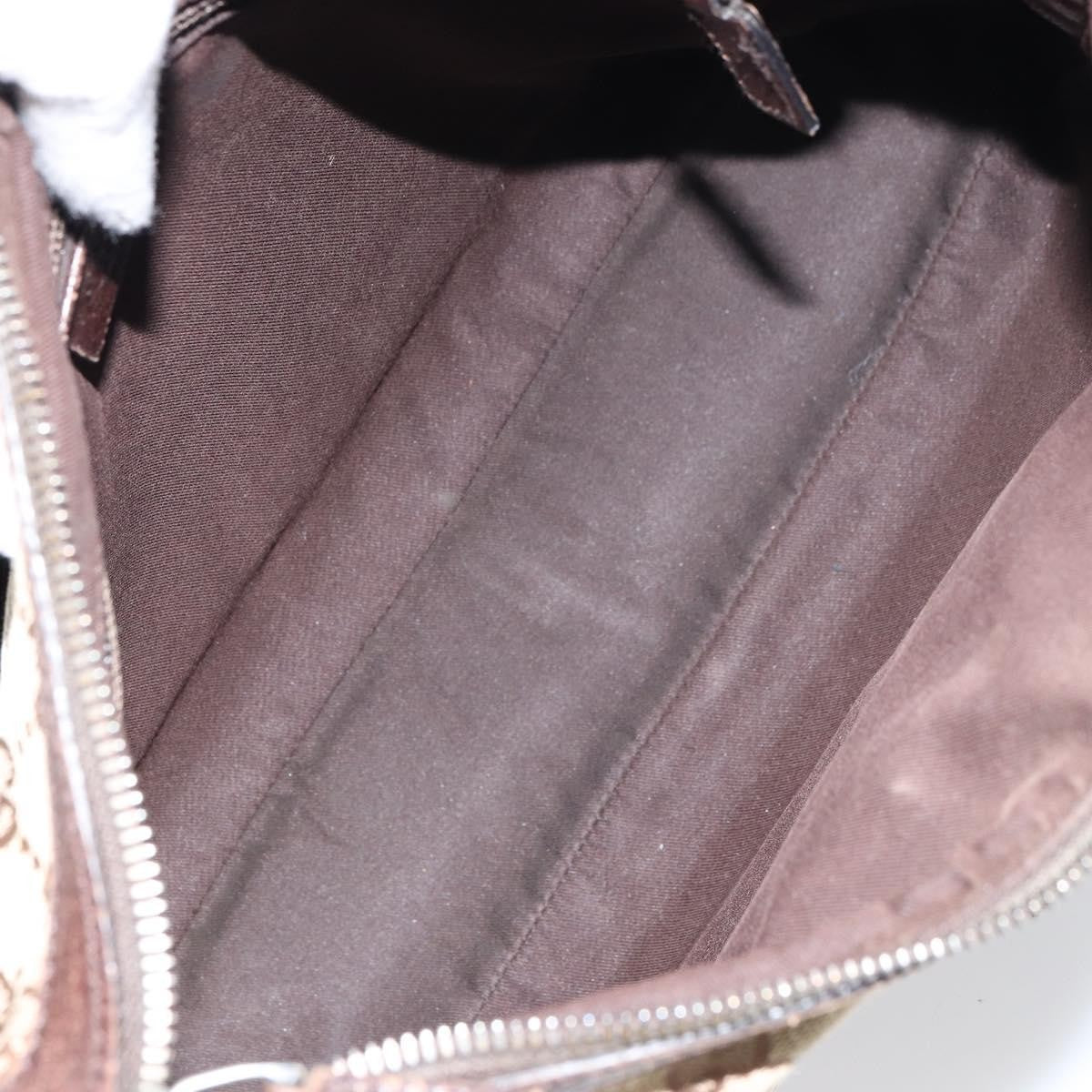 Gucci Gg Canvas Bag Canvas Beige Canvas Shoulder Bag Bag (Pre-Owned)