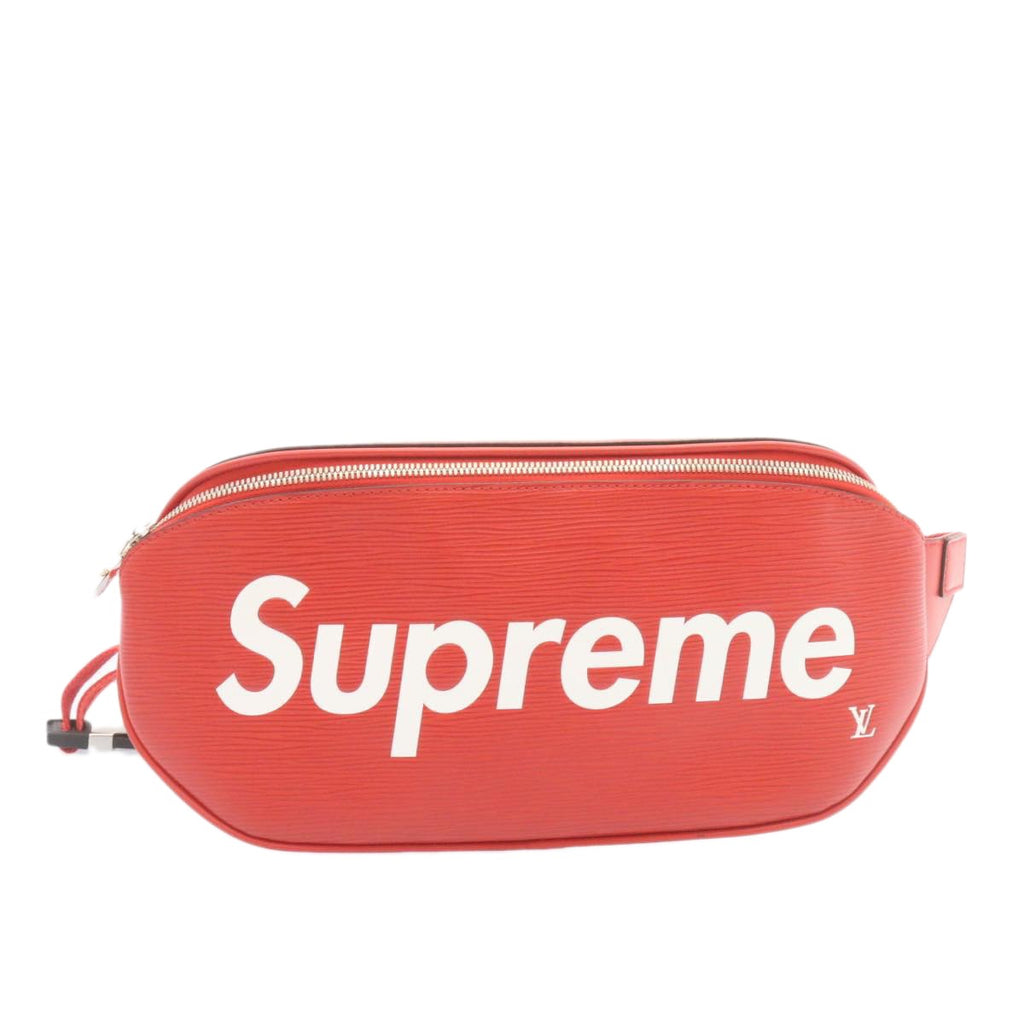 Louis Vuitton Louis Vuitton X Supreme Waist Bag Epi Leather Red Leather Bag