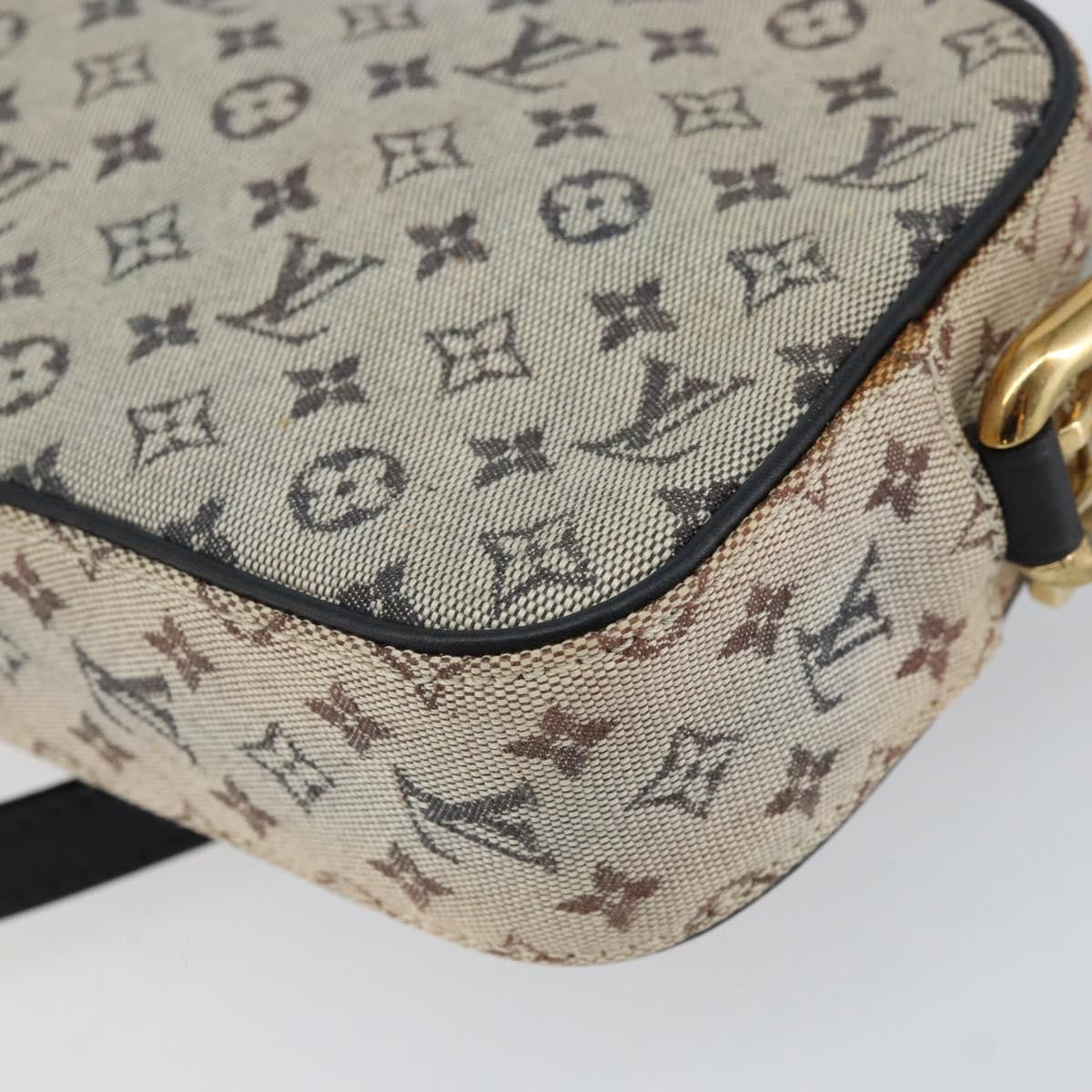 Louis Vuitton Juliette Crossbody Bag Mini Lin Blue Canvas Shoulder Bag