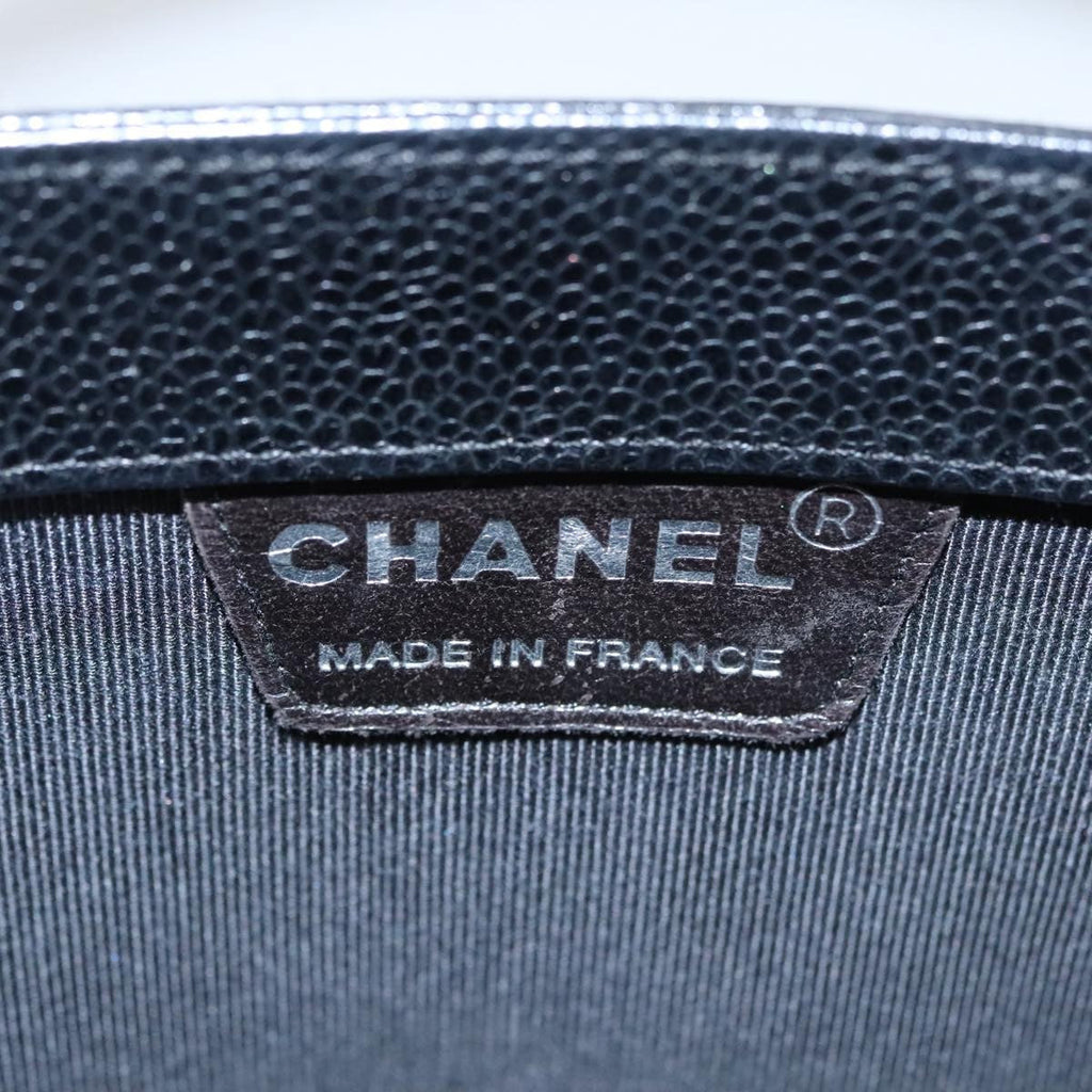 Chanel Vintage Tote Leather Black Leather Tote Bag Bag