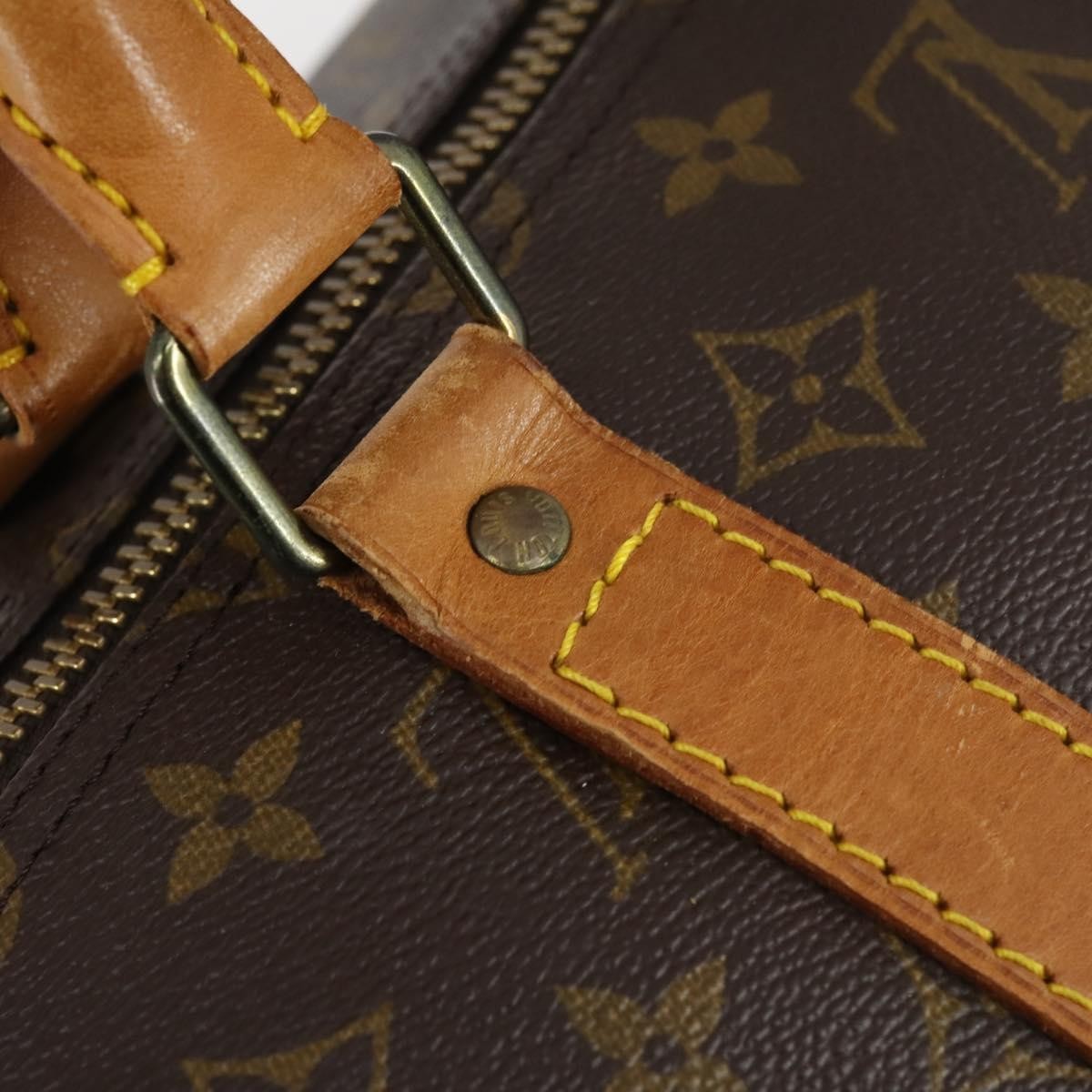 Louis Vuitton Keepall Bag Monogram Canvas Brown Canvas Travel Bag