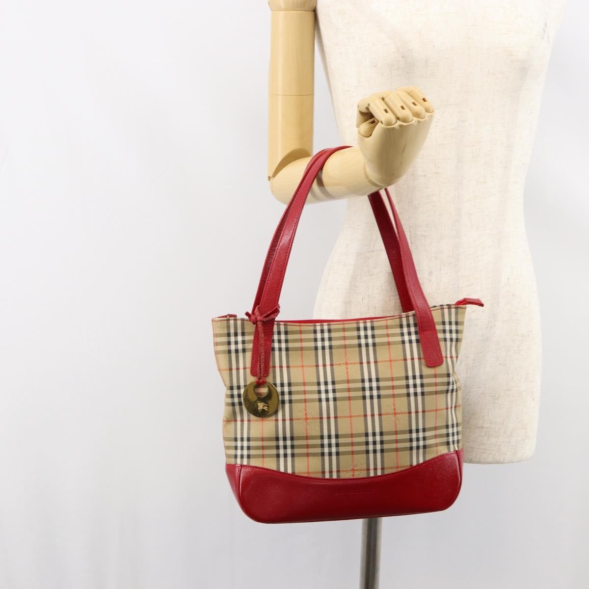 Burberry Nova Check Handbag Nova Check Canvas Beige Canvas Handbag