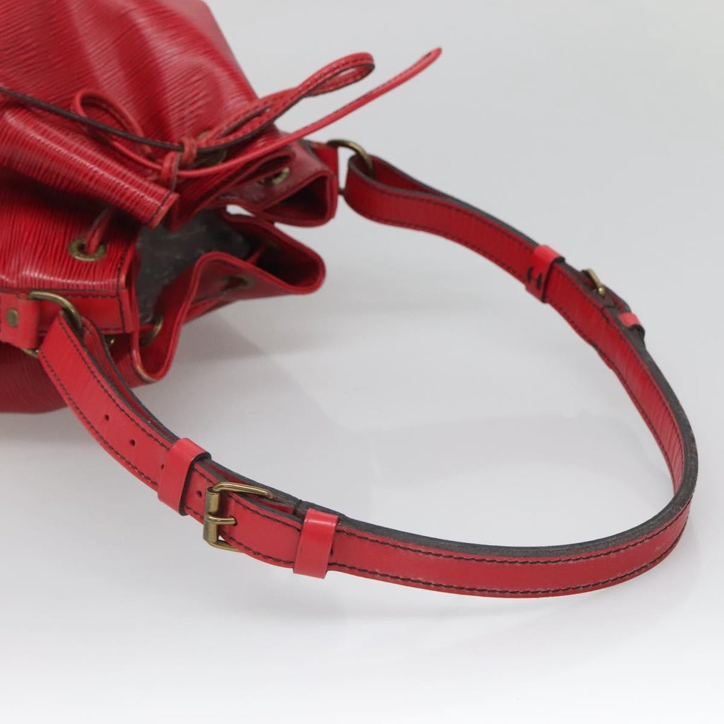 Louis Vuitton Noe Handbag Epi Leather Red Leather Bag