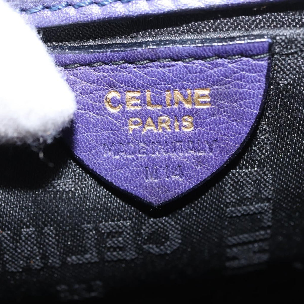 Celine Handbag Suede Purple Suede Handbag