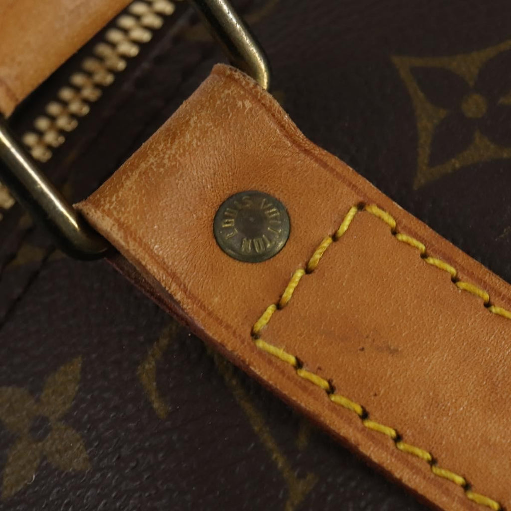 Louis Vuitton Keepall Bag Monogram Canvas Brown Canvas Travel Bag