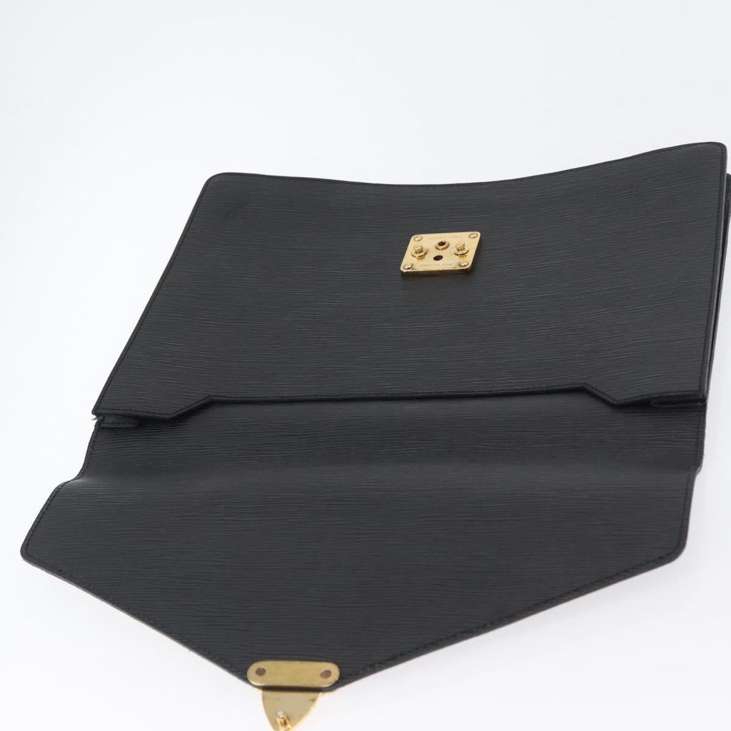Louis Vuitton Porte-Documents Senateur Bag Epi Leather Black Leather Briefcase Bag