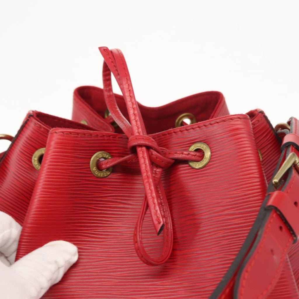 Louis Vuitton Noe Handbag Epi Leather Red Leather Shoulder Bag