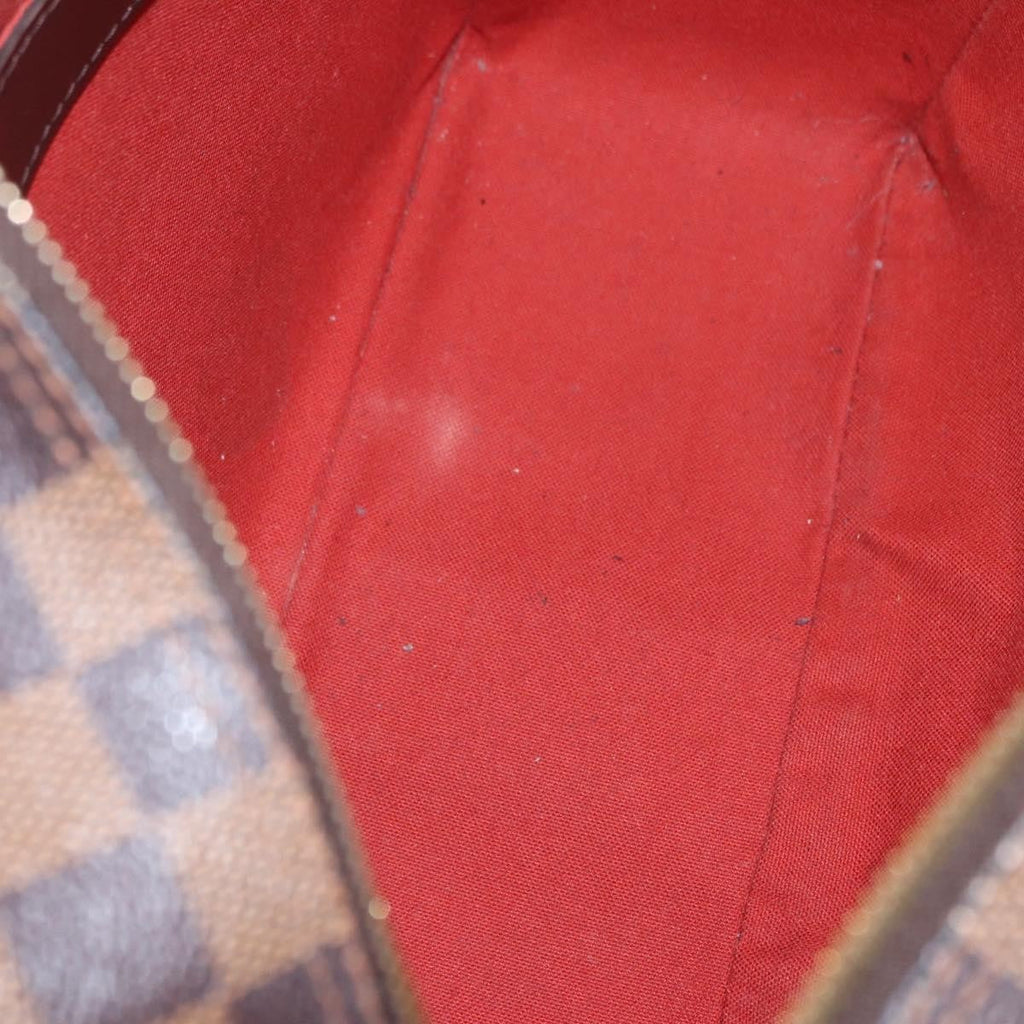 Louis Vuitton Naviglio Handbag Damier Brown Canvas Shoulder Bag
