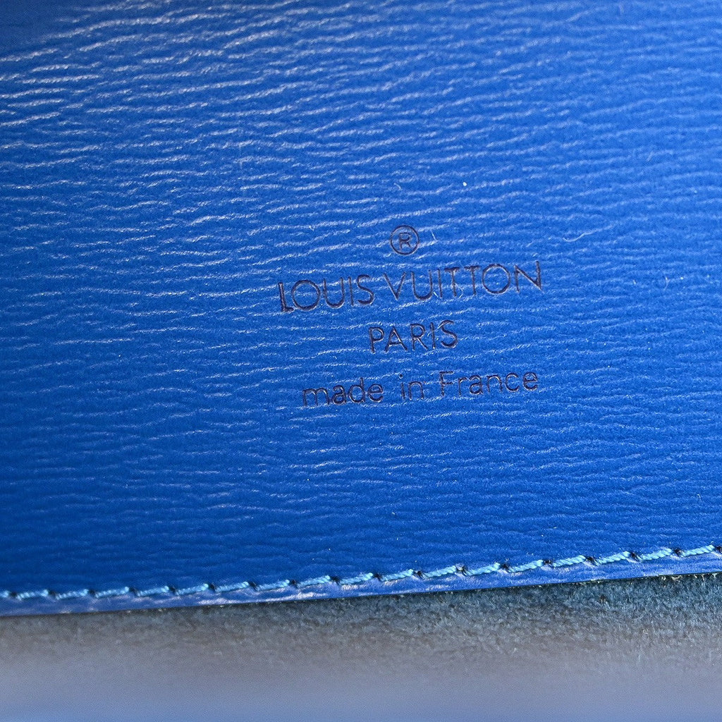 Louis Vuitton Cluny Shoulder Bag Epi Leather Blue Leather Shoulder Bag
