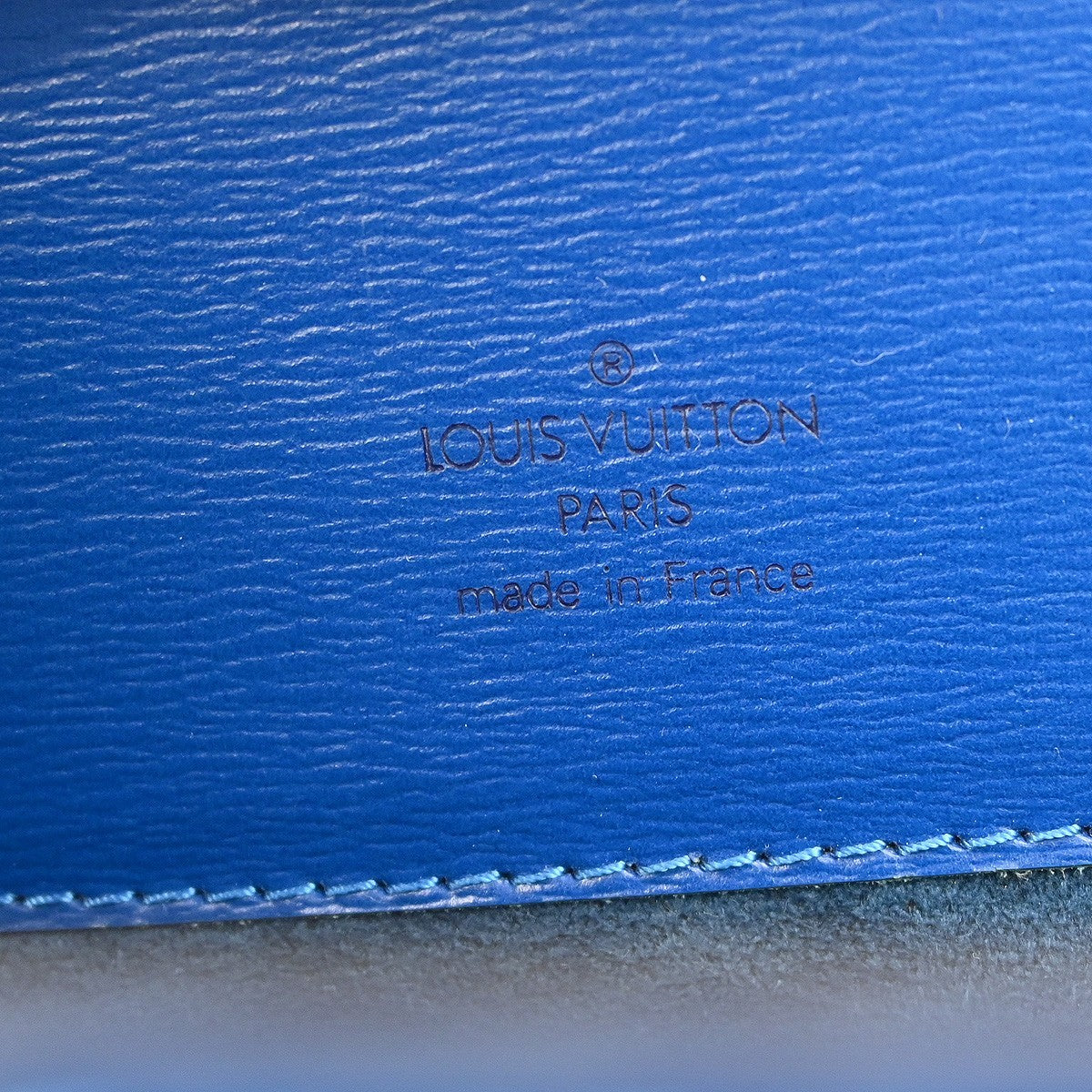 Louis Vuitton Cluny Shoulder Bag Epi Leather Blue Leather Shoulder Bag