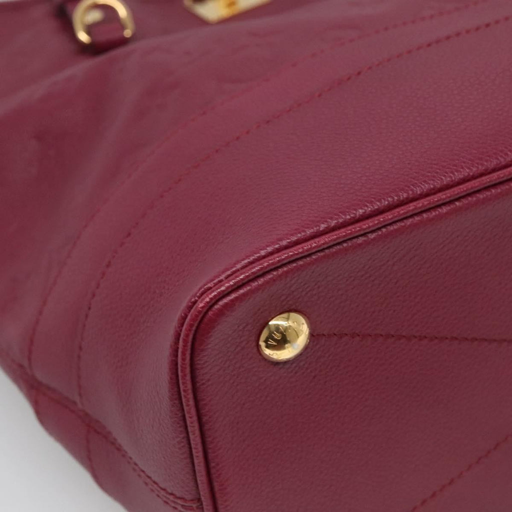 Louis Vuitton Citadine Handbag Monogram Empreinte Leather Purple Leather Tote Bag