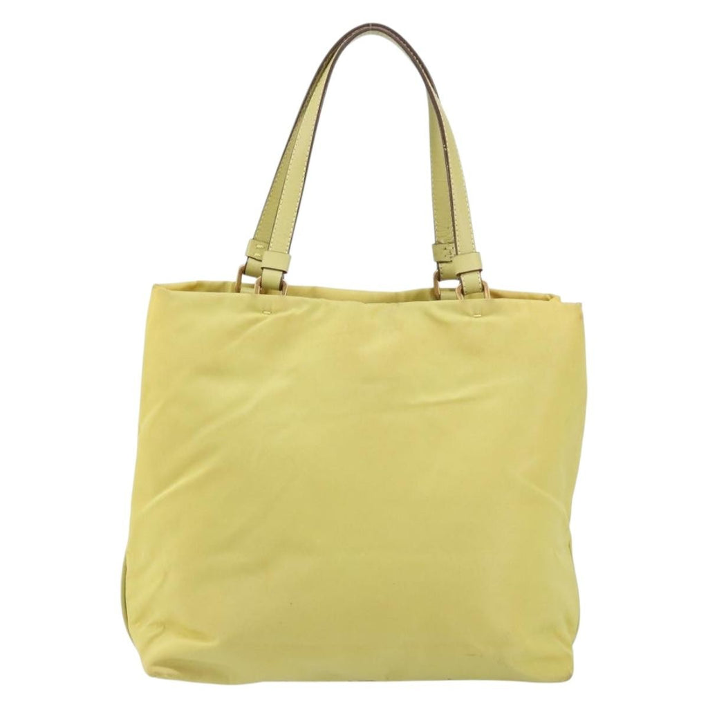 Prada Vintage Tote Nylon Yellow Nylon Tote Bag Bag