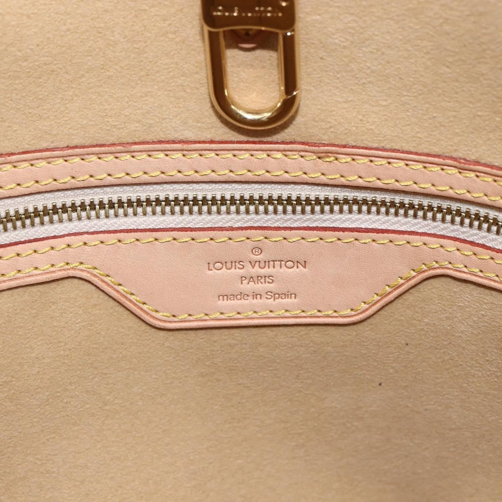 Louis Vuitton Hampstead Handbag Damier White Canvas Tote Bag