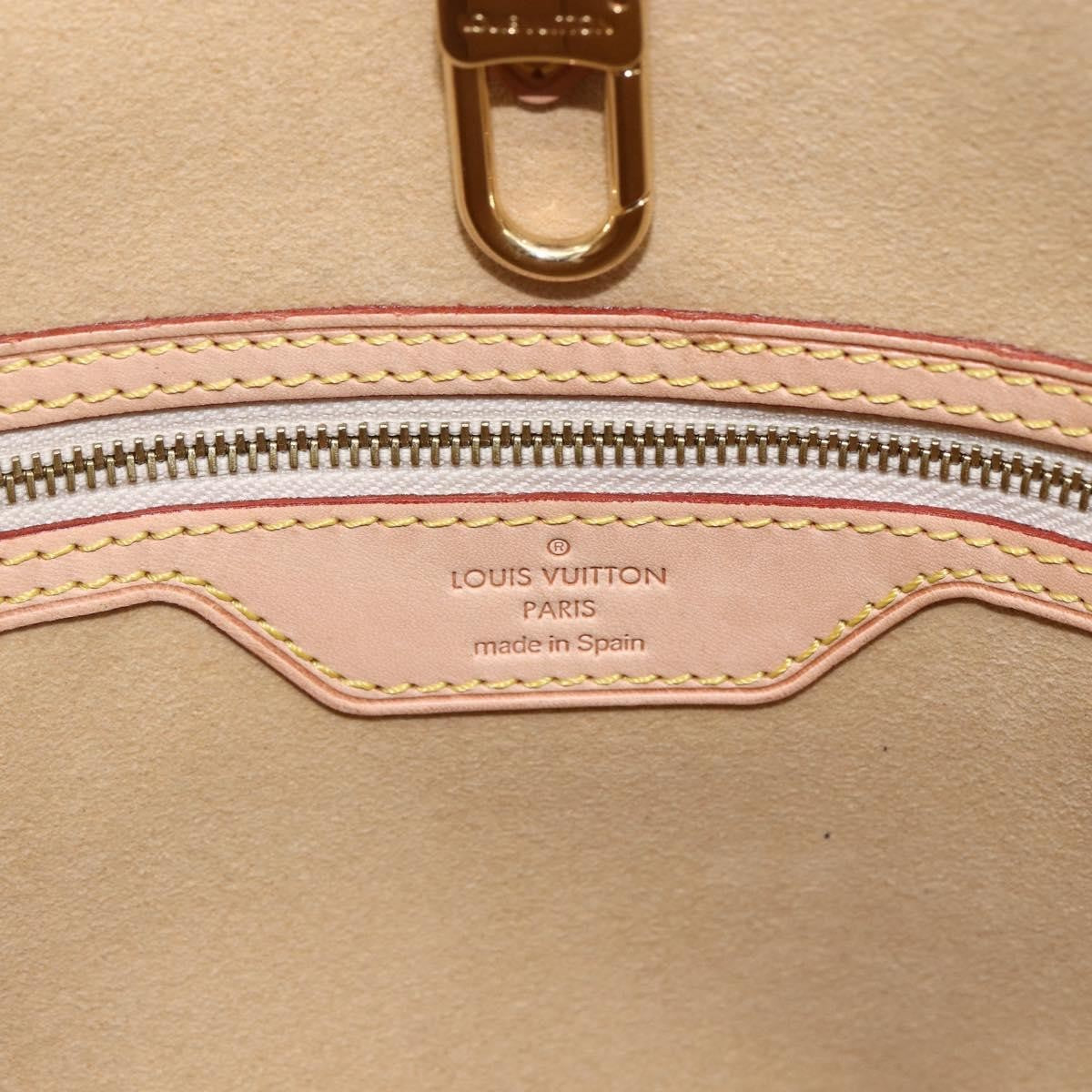 Louis Vuitton Hampstead Handbag Damier White Canvas Tote Bag