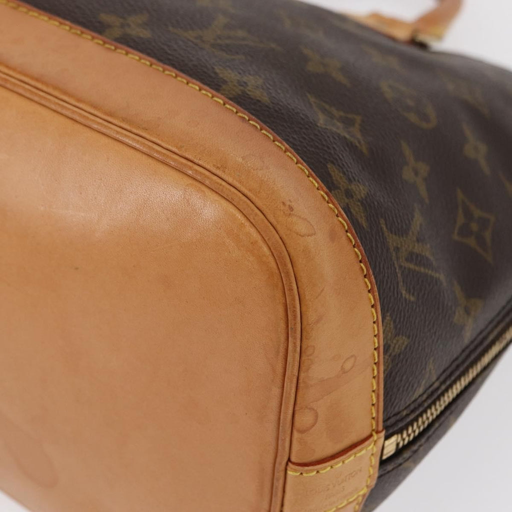 Louis Vuitton Alma Handbag Monogram Canvas Brown Canvas Handbag