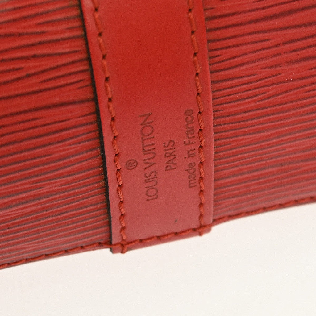 Louis Vuitton Petit Noe Handbag Epi Leather Red Leather Shoulder Bag