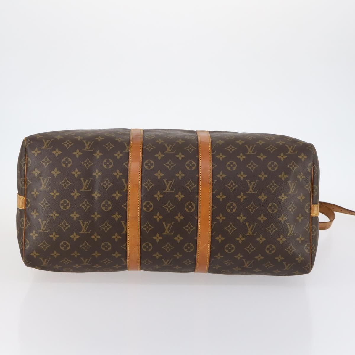 Louis Vuitton Keepall Bandouliere Bag Monogram Canvas Brown Canvas Travel Bag
