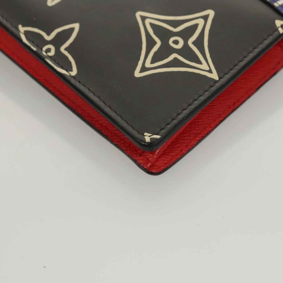 Louis Vuitton Porte Feuille Brother Patchwork Blue Canvas Wallets Accessory
