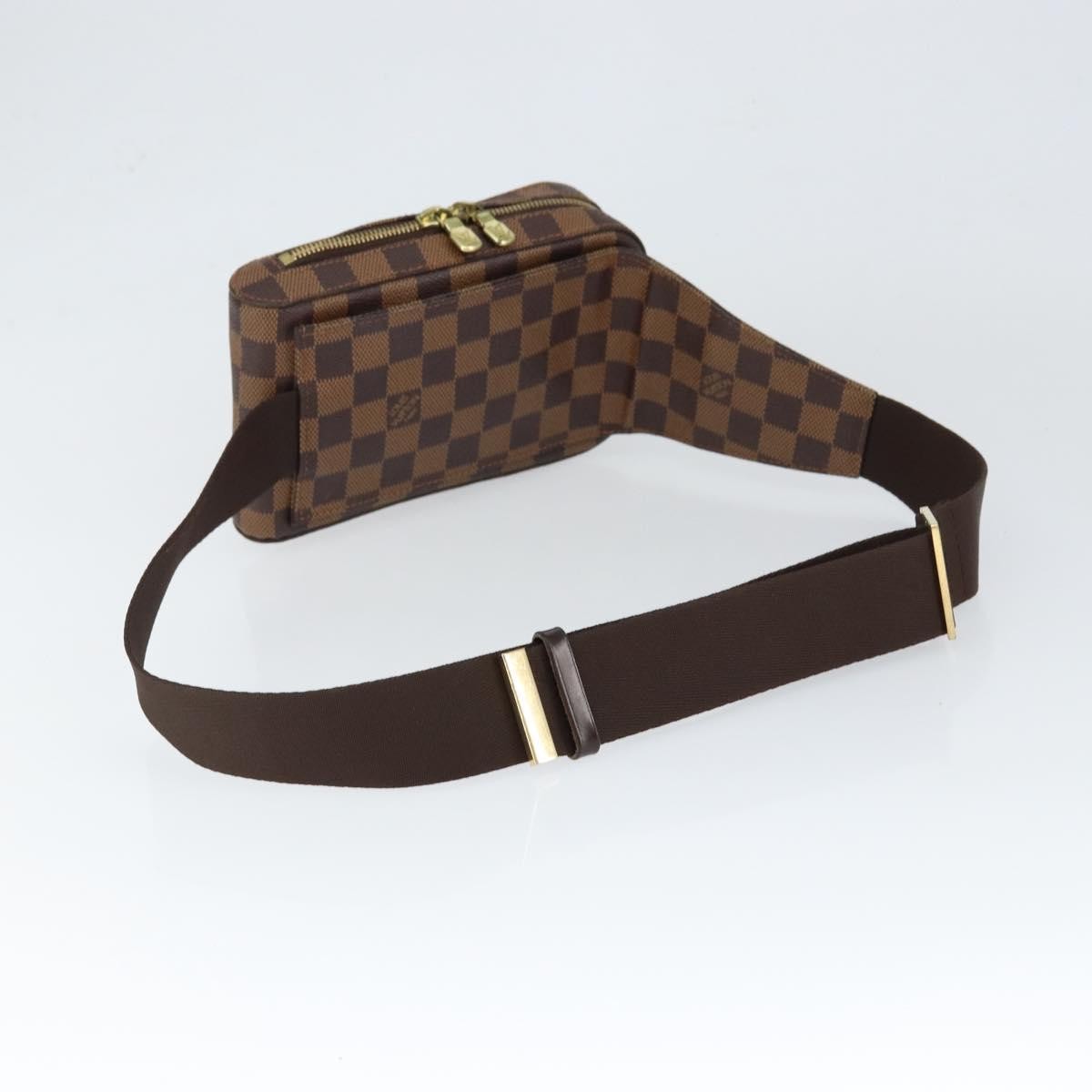 Louis Vuitton Geronimos Waist Bag Damier Brown Canvas Clutche & Pouche Bag