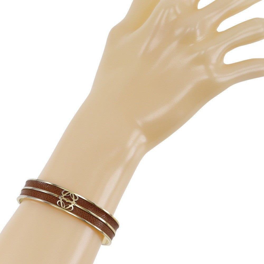 Louis Vuitton Anagram Bangle Gold Plated Gold Gold_Plated Bracelet Jewelry