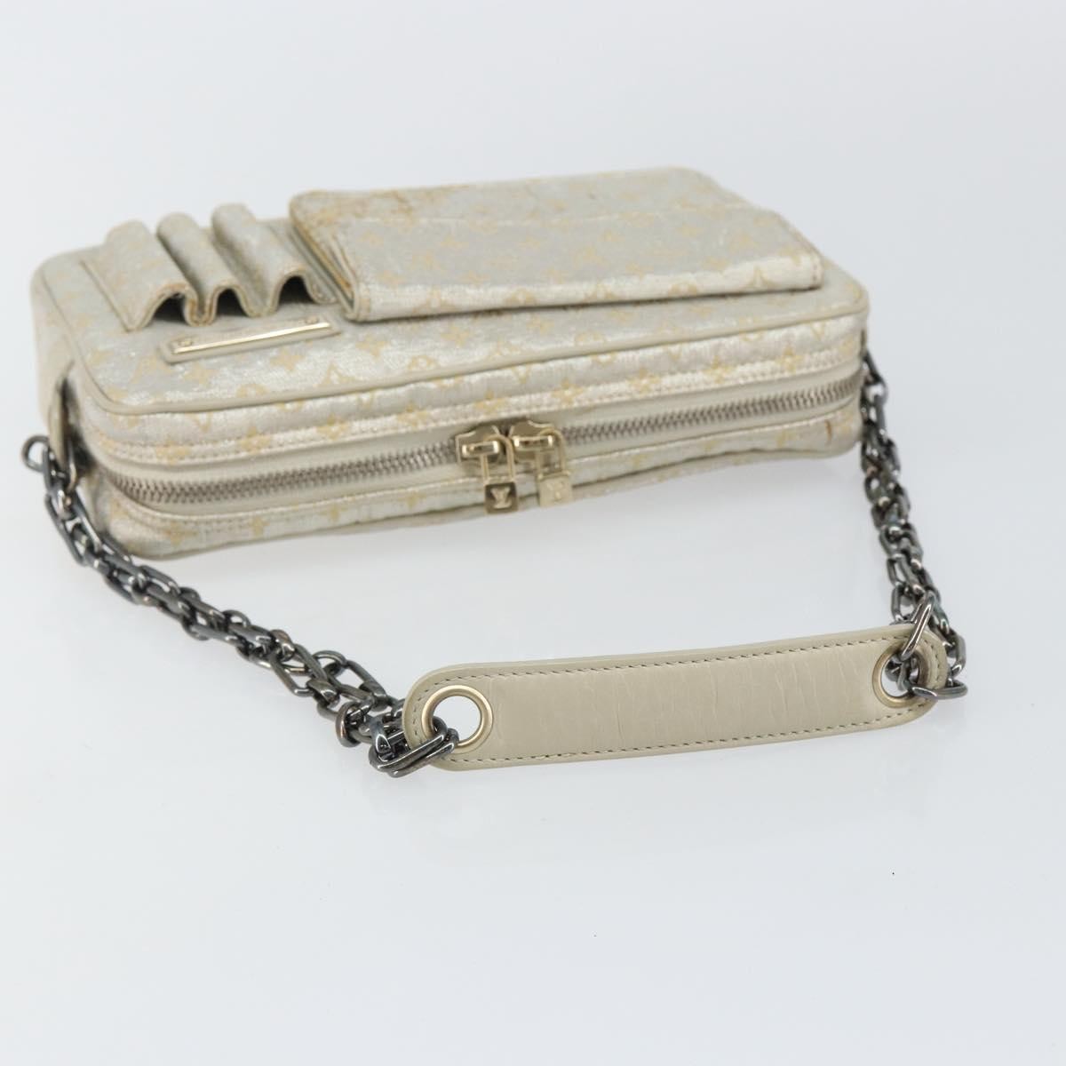 Louis Vuitton Mckenna Shoulder Bag Mini Lin Gold Canvas Bag