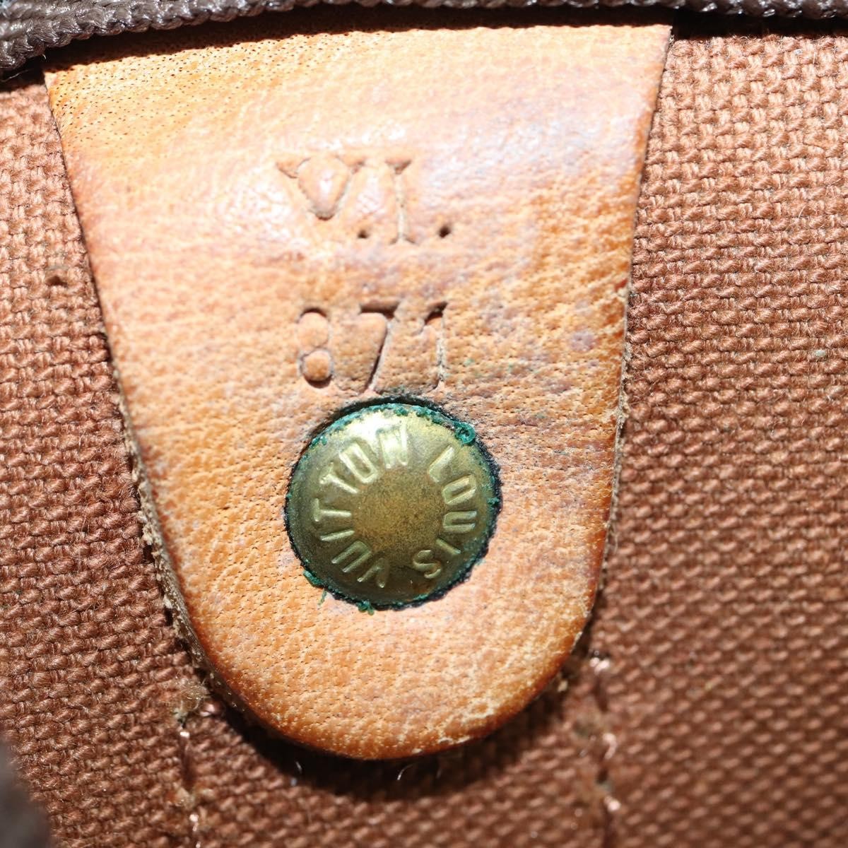 Louis Vuitton Keepall Bag Monogram Canvas Brown Canvas Travel Bag