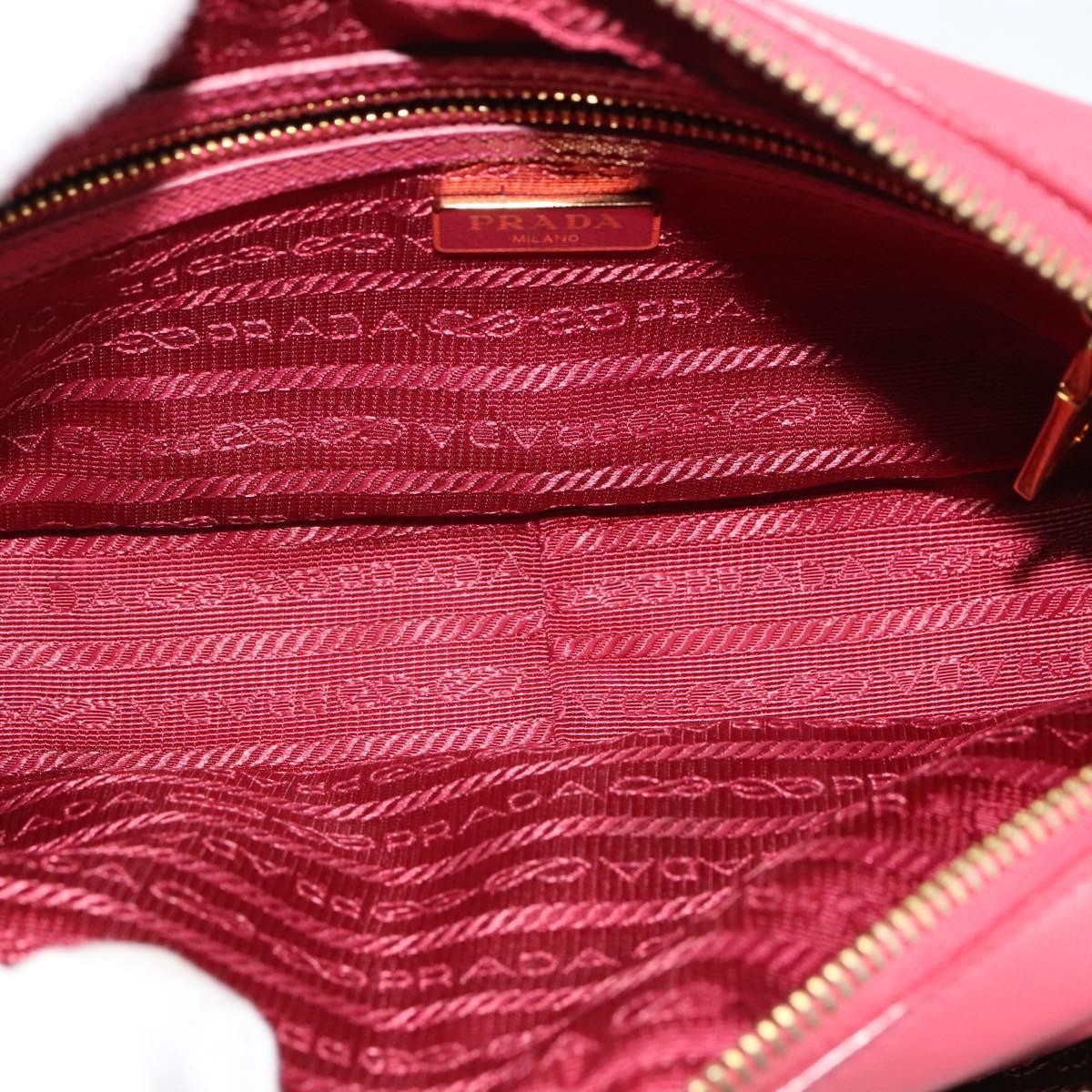 Prada Front Pocket Crossbody Bag Saffiano Leather Pink Leather Shoulder Bag Bag