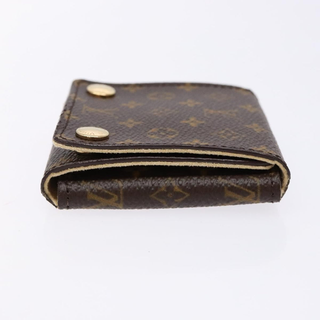 Louis Vuitton Case Jewelry Box Canvas Brown Canvas Wallets Accessory