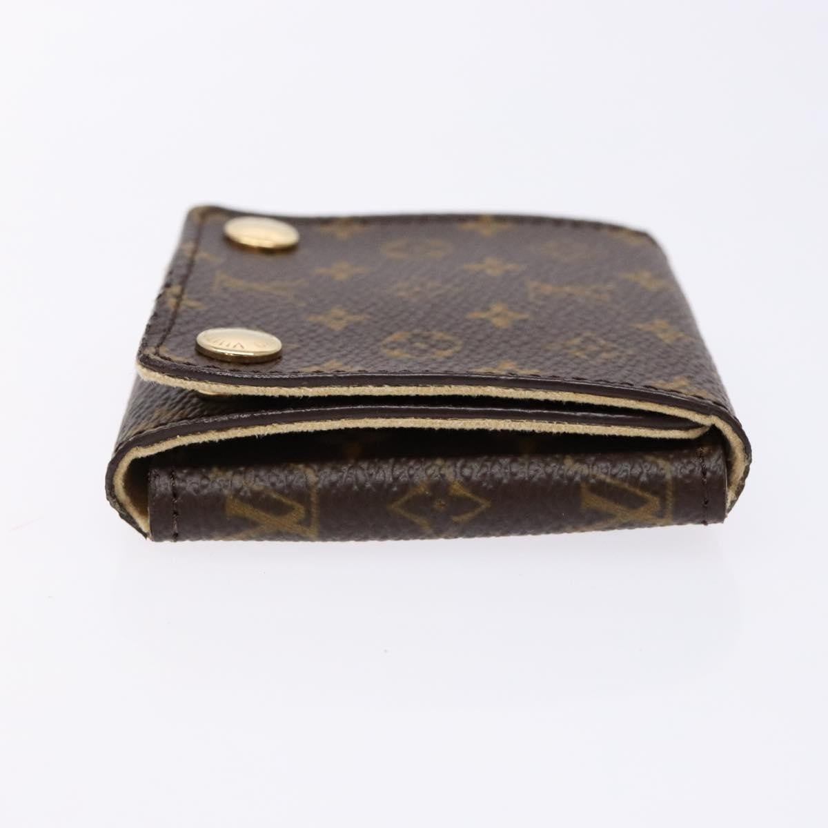 Louis Vuitton Case Jewelry Box Canvas Brown Canvas Wallets Accessory