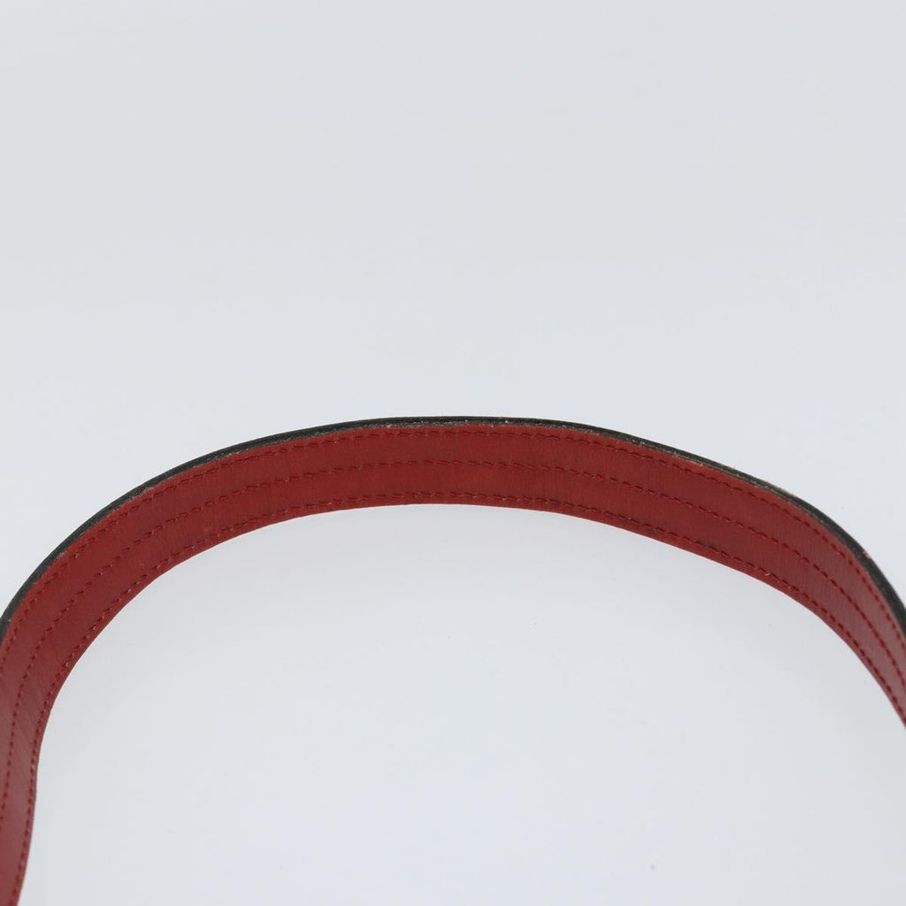 Christian Dior Vintage Shoulder Bag Leather Red Leather Shoulder Bag Bag (Pre-Owned)