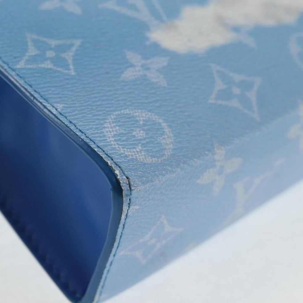 Louis Vuitton Pochette Voyage Limited Edition Monogram Clouds Blue Pvc Bag