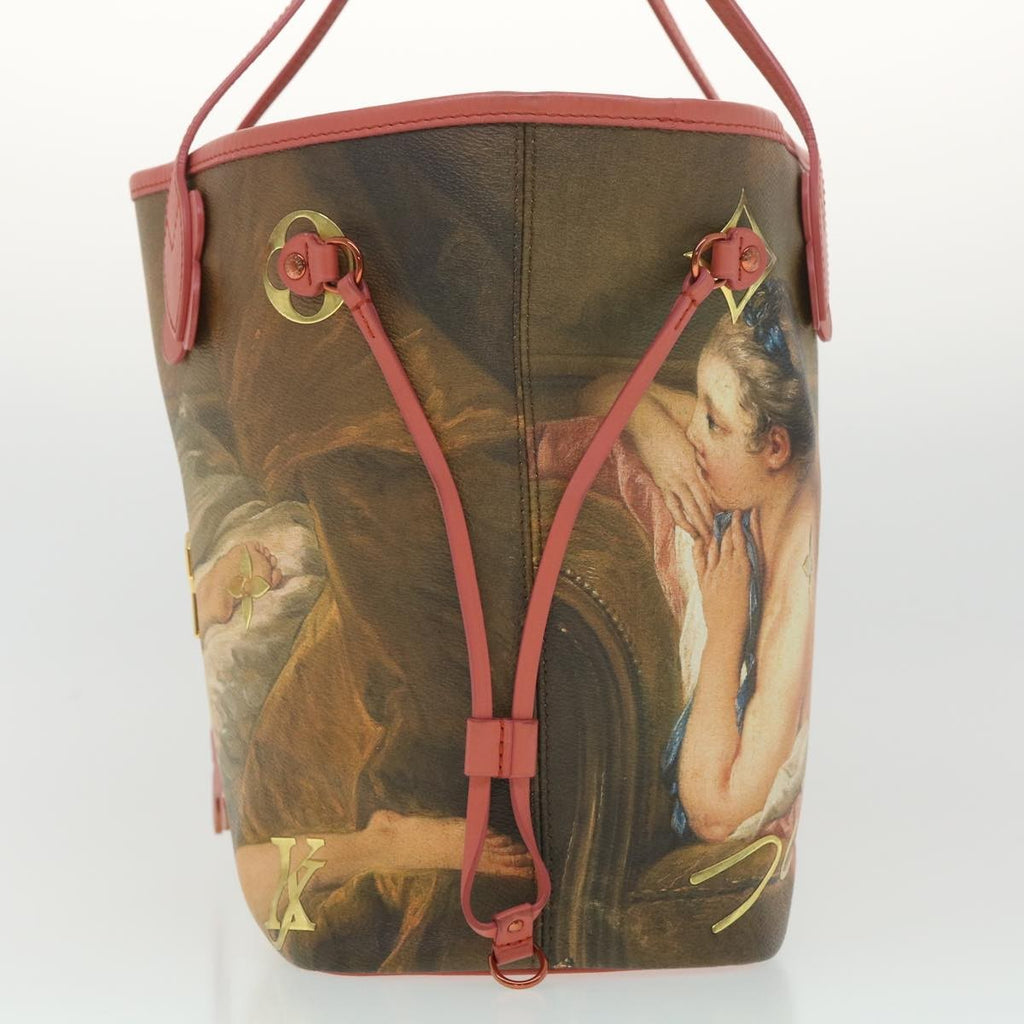 Louis Vuitton Neverfull Nm Tote Limited Edition Jeff Koons Titian Print Canvas Multicolour Canvas Tote Bag