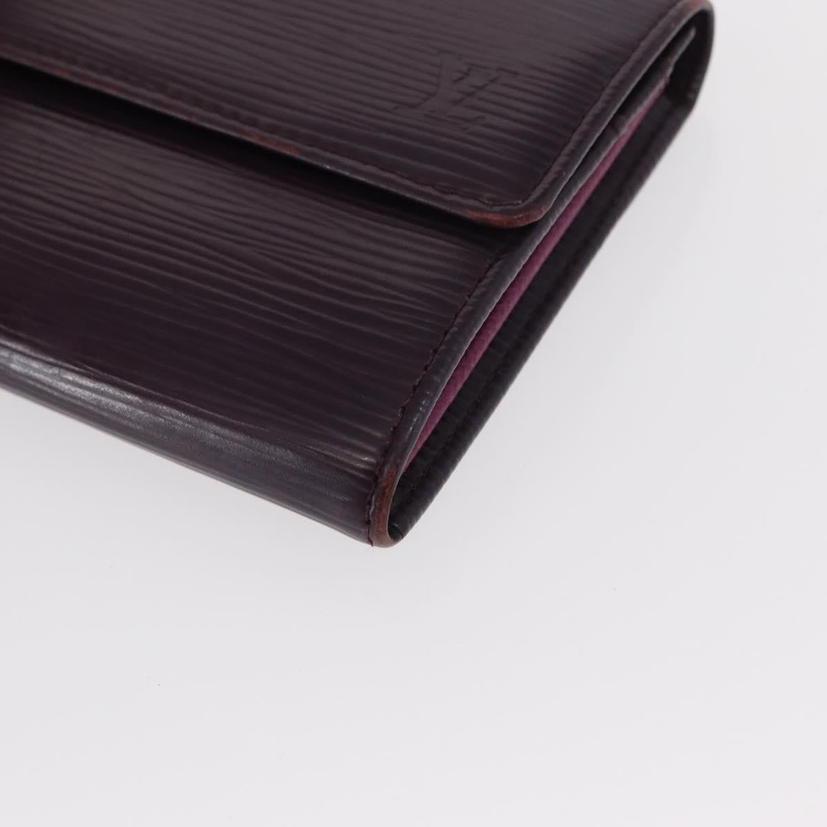 Louis Vuitton Vintage Sarah Wallet Epi Leather Purple Leather Wallets Accessory