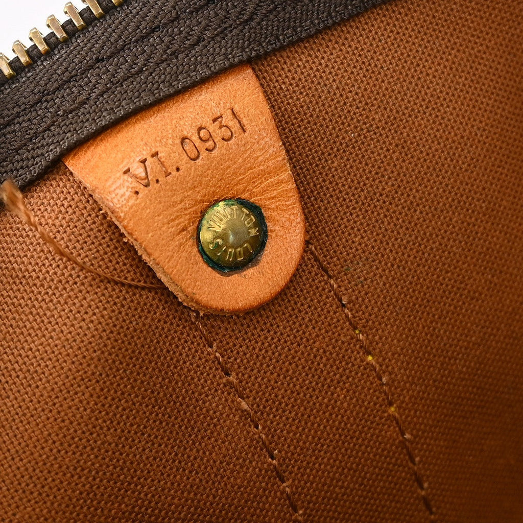 Louis Vuitton Keepall Bandouliere Bag Monogram Canvas Brown Canvas Travel Bag