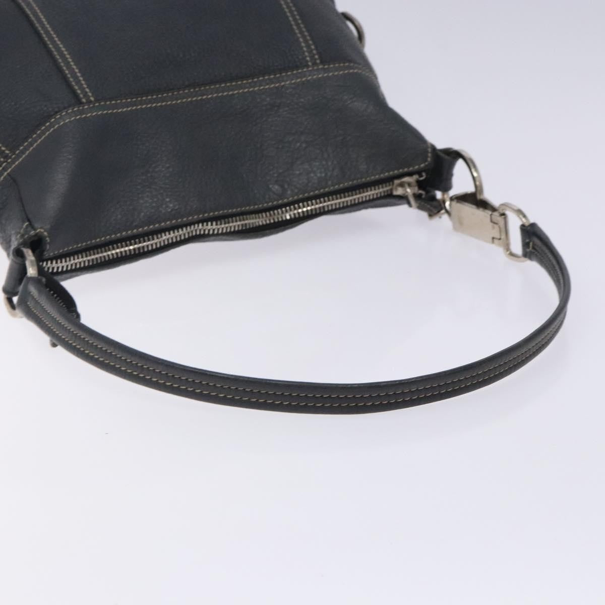 Prada Vintage Shoulder Bag Leather Navy Leather Shoulder Bag Bag