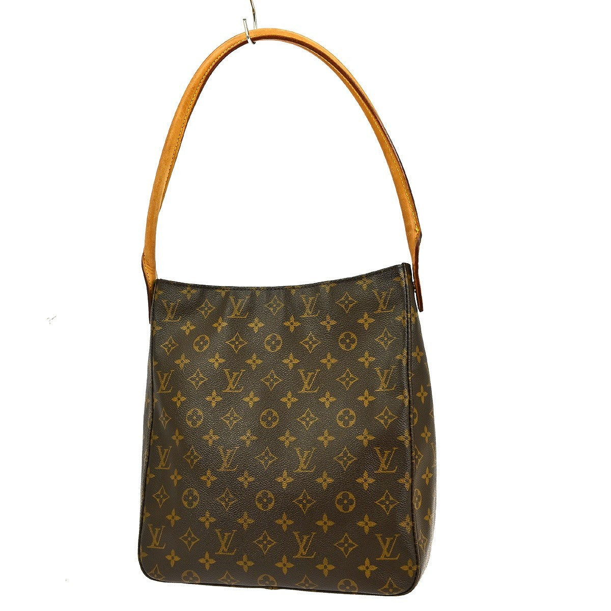 Louis Vuitton Monogram Looping Handbag Monogram Canvas Brown Canvas Shoulder Bag