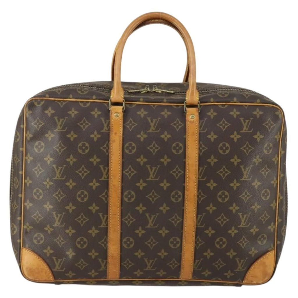 Louis Vuitton Sirius Handbag Monogram Canvas Brown Canvas Travel Bag