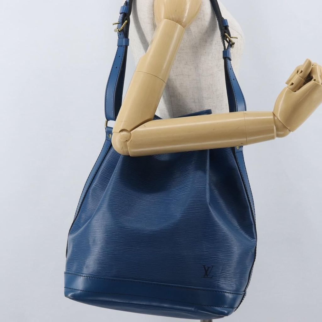 Louis Vuitton Petit Noe Nm Handbag Epi Leather Blue Leather Shoulder Bag