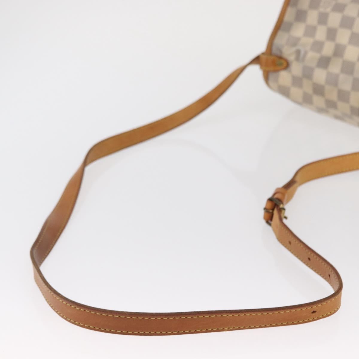 Louis Vuitton Saumur Handbag Damier Beige Canvas Shoulder Bag