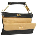 Chanel Chocolate Bar Cc Handbag Quilted Lambskin Beige Leather Handbag