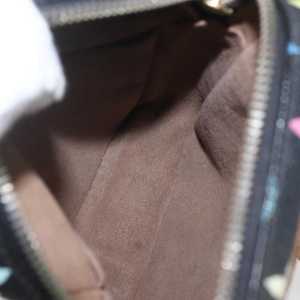 Louis Vuitton Rift Handbag Monogram Multicolor Black Canvas Shoulder Bag