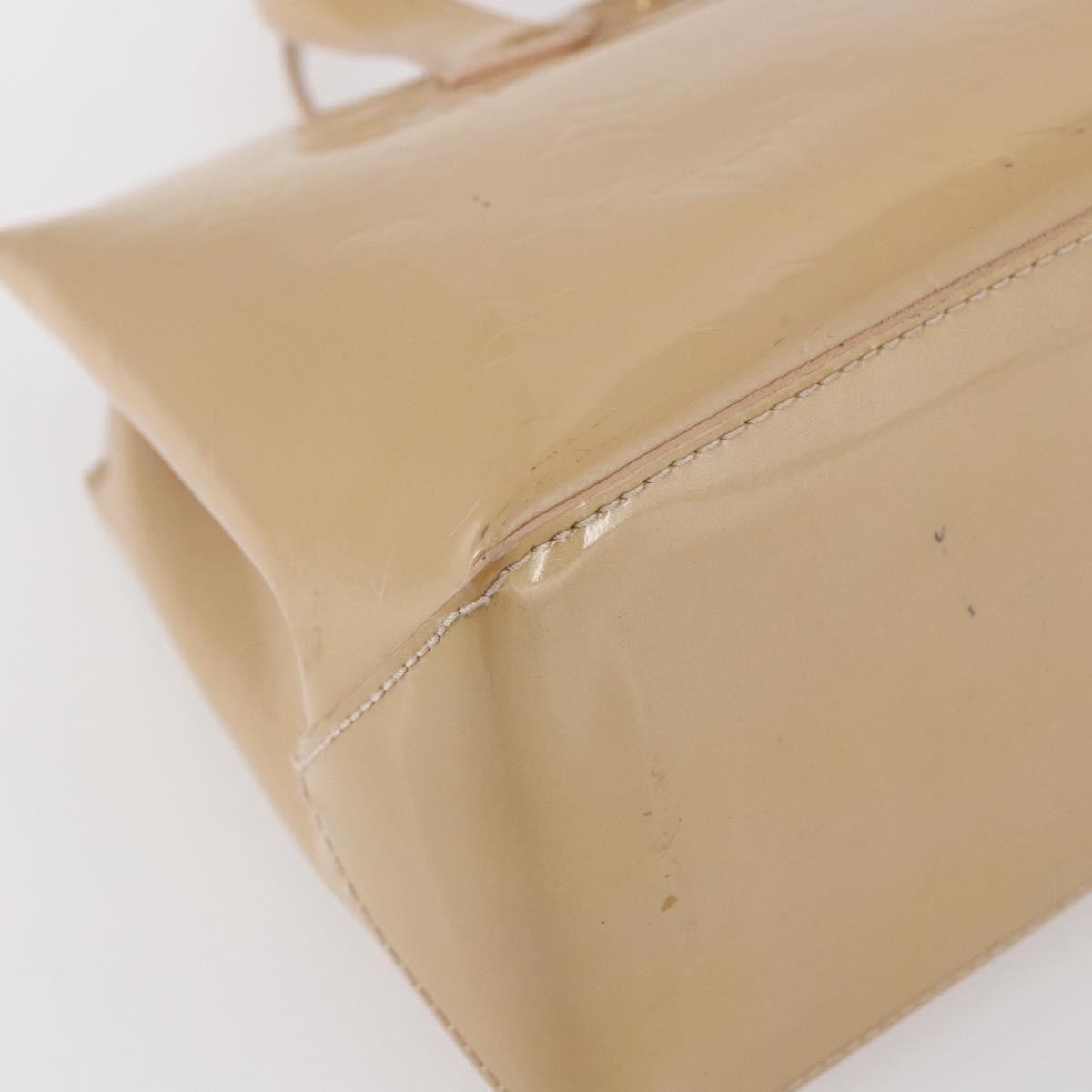 Louis Vuitton Wilshire Handbag Monogram Vernis Beige Patent_Leather Handbag