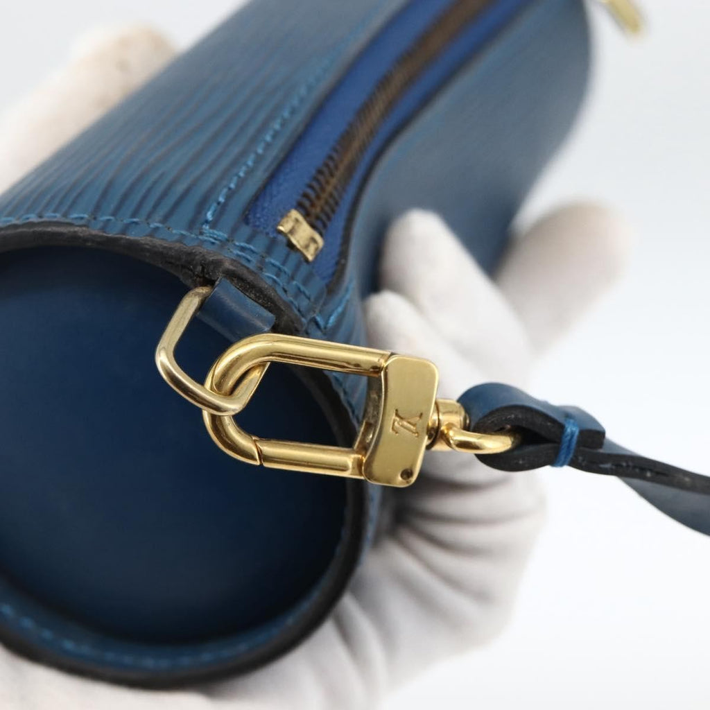 Louis Vuitton Soufflot Pochette Epi Leather Blue Leather Clutche & Pouche Bag